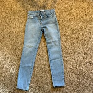 J Brand vintage pencil leg pre washed jeans